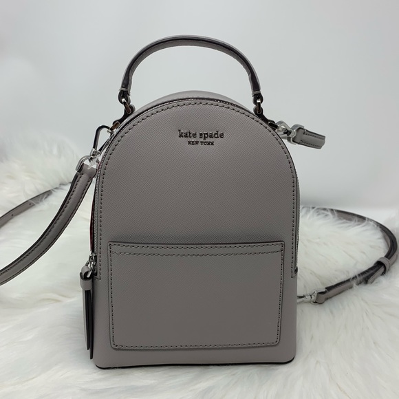 Mini convertible backpack taupe Cameron Kate spade - Picture 3 of 8